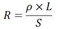 Formule de la résistance d'un câble