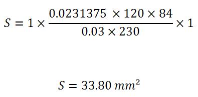 Calcul de la section des câbles CA