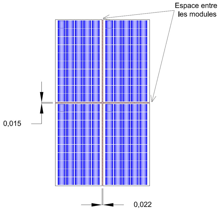 Espace entre les modules