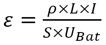 Formule de la chute de tension