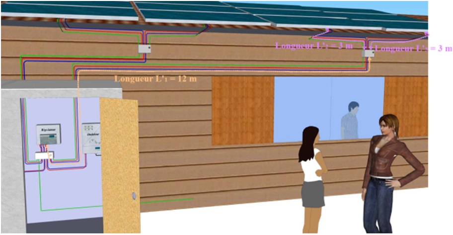 Longueur pour le dimensionnement des parafoudres côté Champ Photovoltaïque