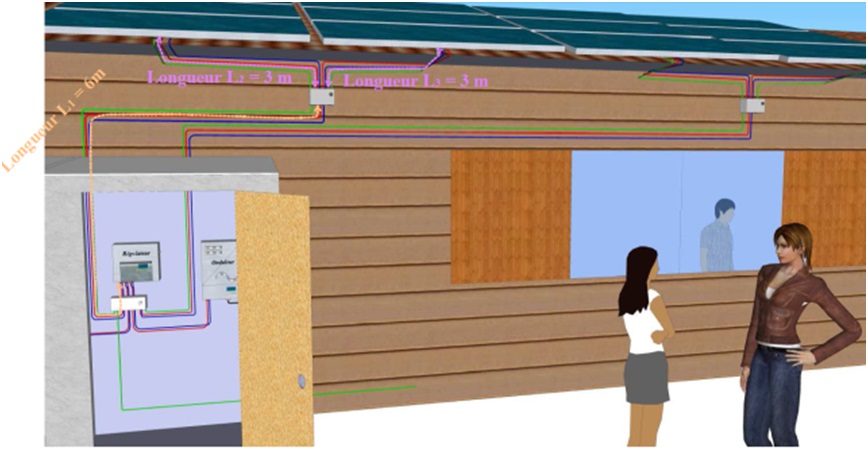 Longueur pour le dimensionnement des parafoudres côté Champ Photovoltaïque